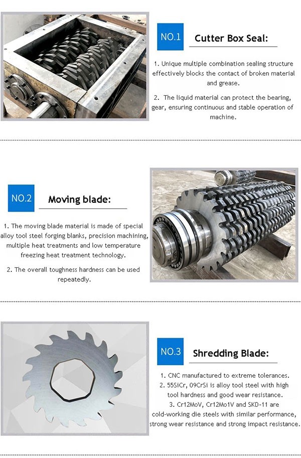 tyre shredding machine blades