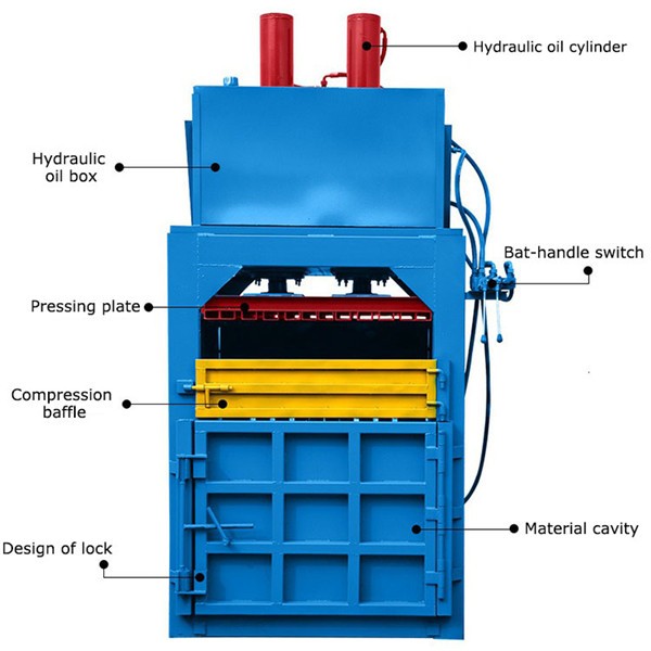 vertical baler, vertical baling press machine