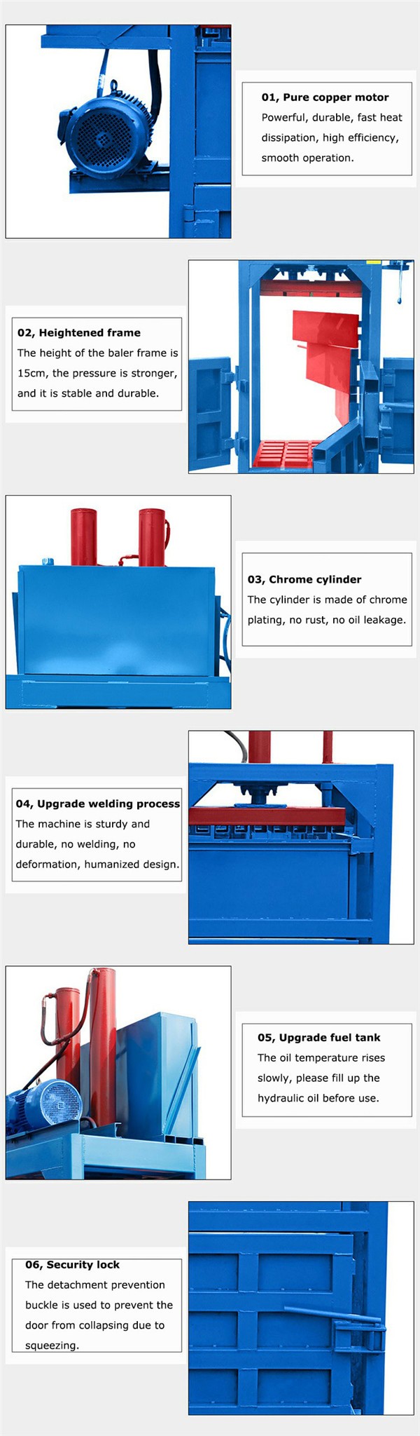 plastic baler, vertical baler