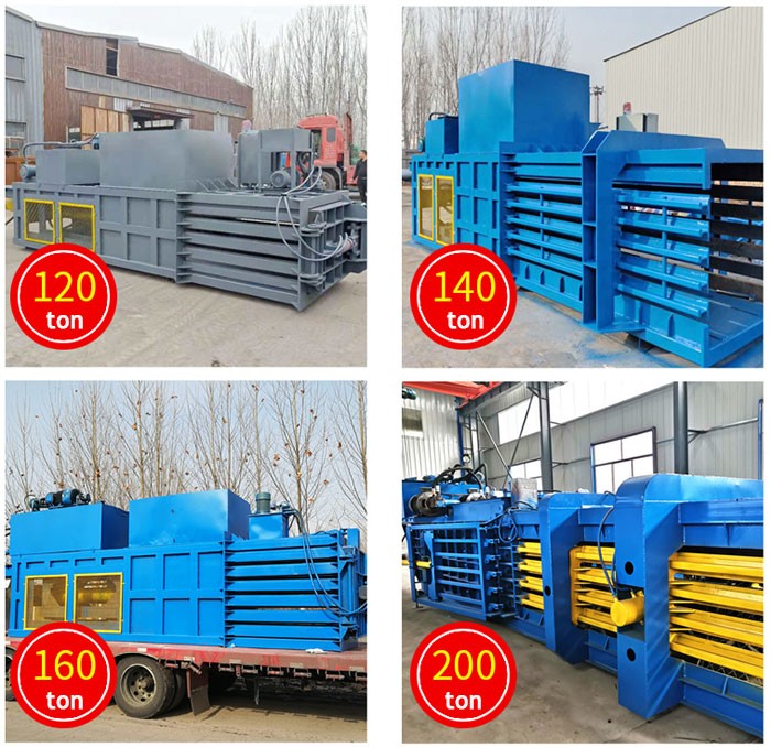 different models of waste garbage baler machine