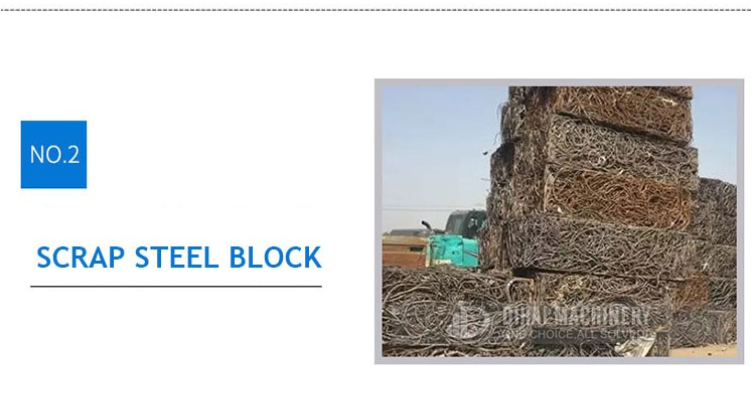 scrap stell block, scarp metal baler price