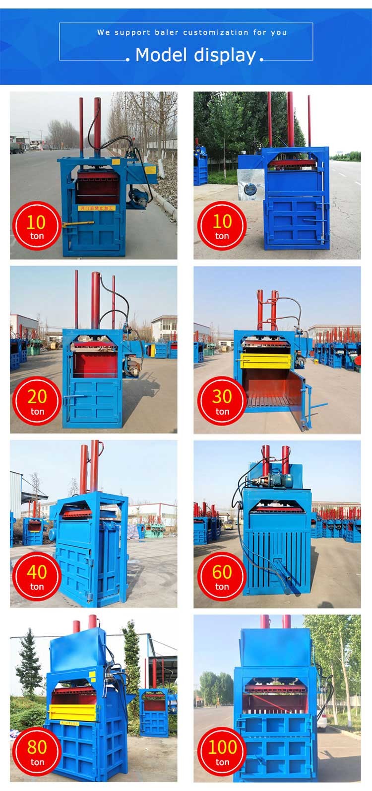 vertical baler with all model